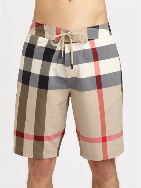 mens burberry suits|Burberry men's bathing suit.